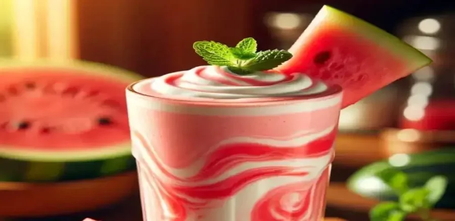 batido de yogurt y sandía en fruteria león