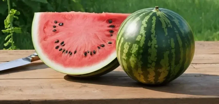 comprar sandía en frutas y hortalizas blanco