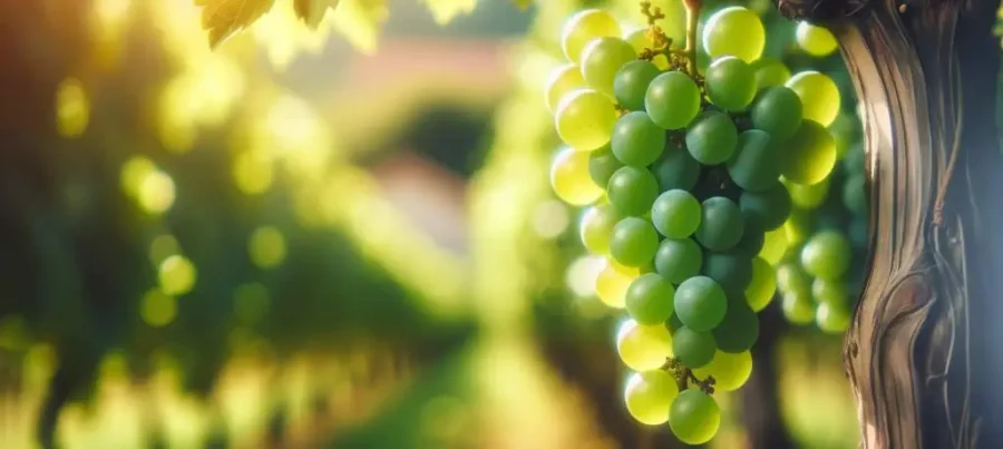 uvas frutas y hortalizas blanco leon