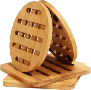 salvamanteles de madera en amazon