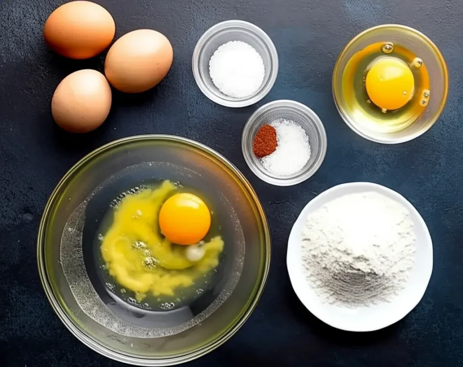 ingredientes para empanar el pescado crujiente