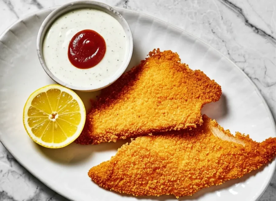 pescado crujiente hecho en la Air fryer