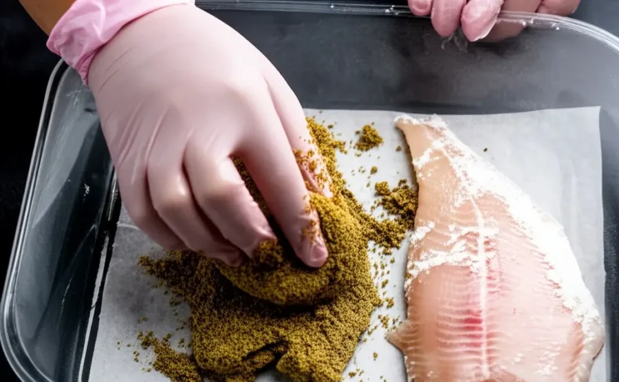 reboza el pescado para que quede crujiente